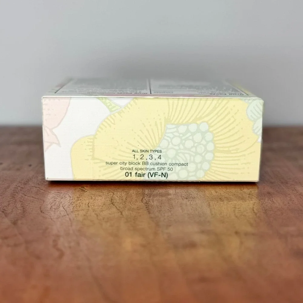 New Clinique Super City Block BB Cushion Compact Refill SPF 50 01 Fair‎ VF-N
